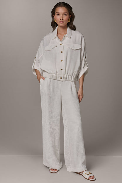 CINCHED HEM SHIRT