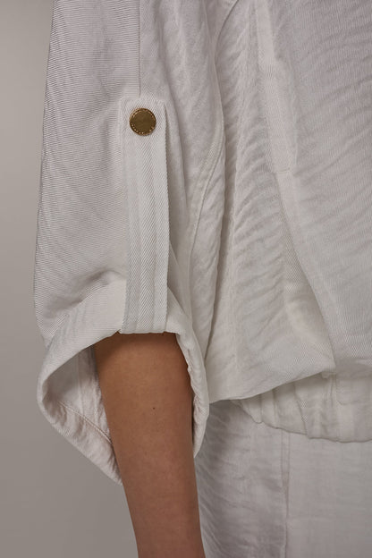 CINCHED HEM SHIRT