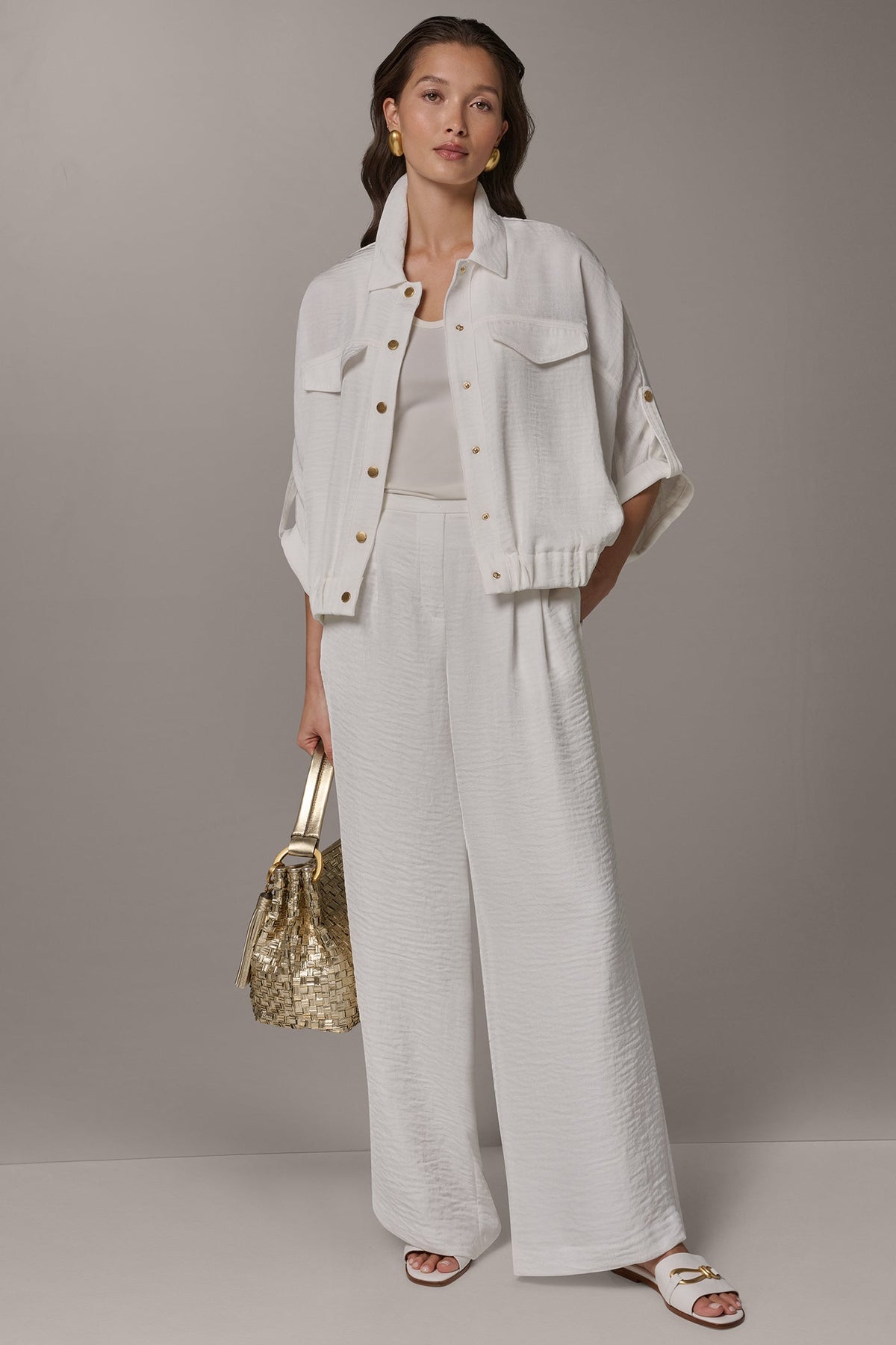 CINCHED HEM SHIRT