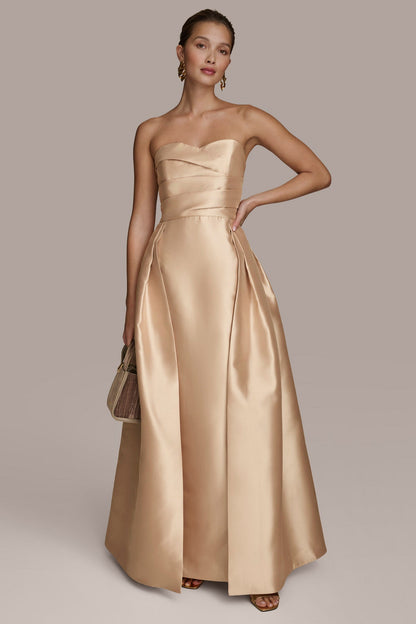 MIKADO STRAPLESS SWEETHEART BALL GOWN