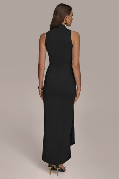 WRAP-EFFECT GOWN