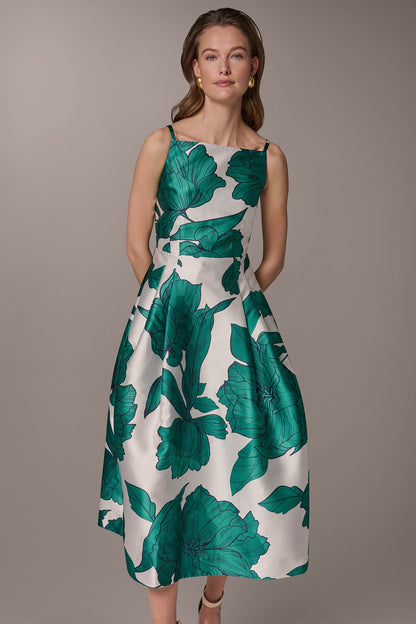 MIKADO FLORAL MIDI GOWN