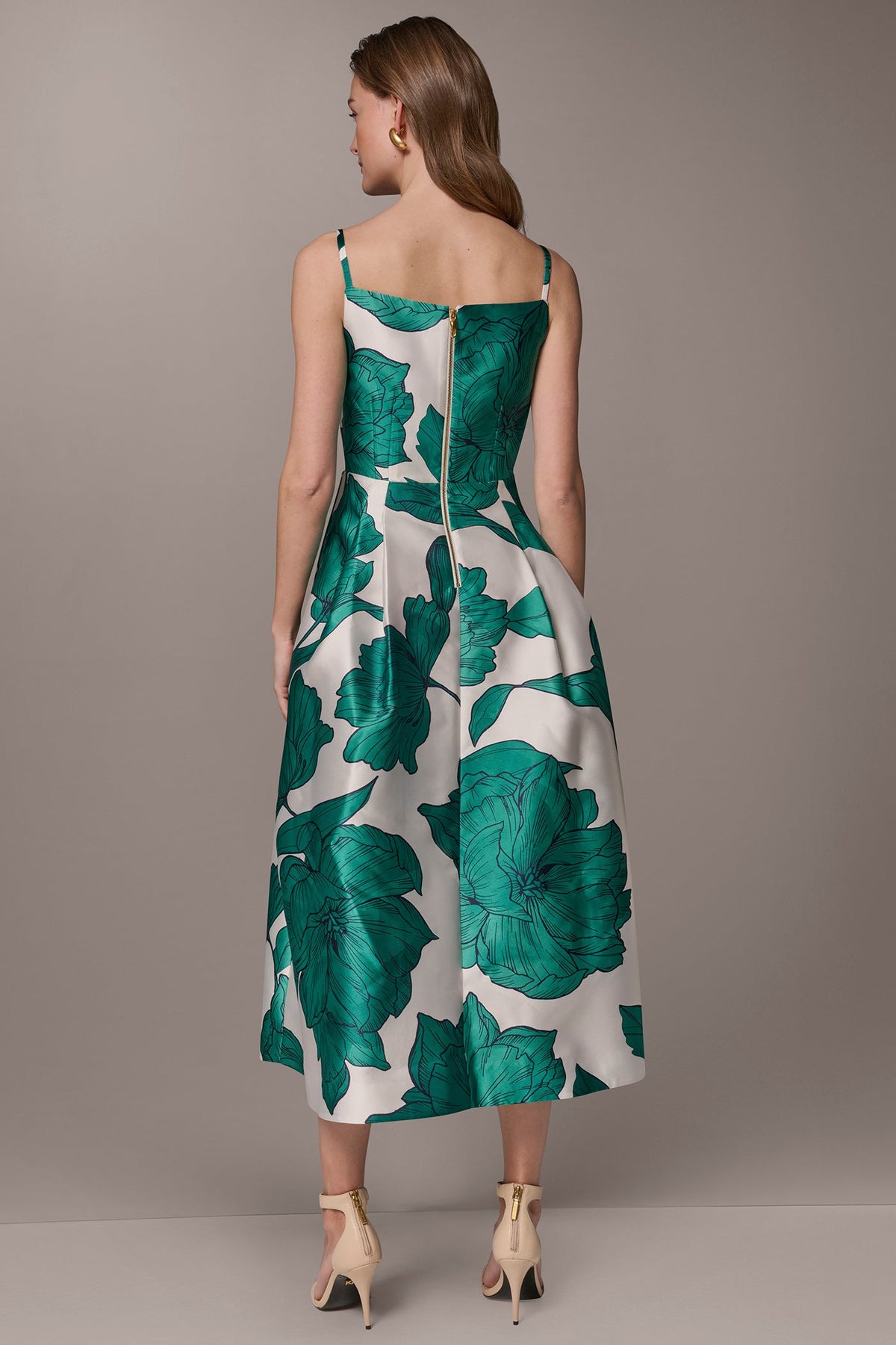 MIKADO FLORAL MIDI GOWN