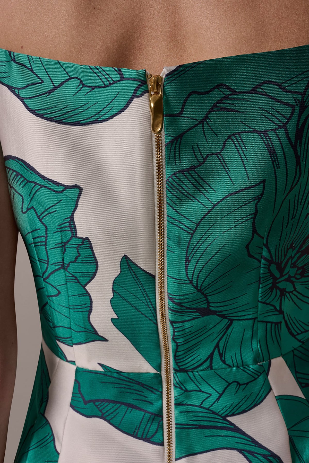 MIKADO FLORAL MIDI GOWN