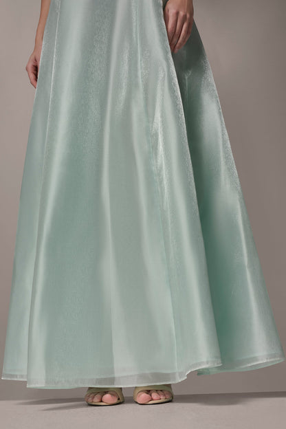 ORGANZA TWIST ONE-SHOULDER BALL GOWN