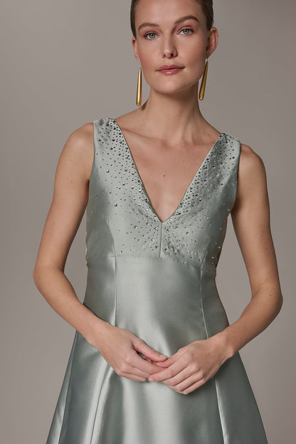 MIKADO CRYSTAL MIDI GOWN