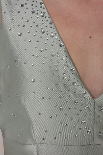 MIKADO CRYSTAL MIDI GOWN