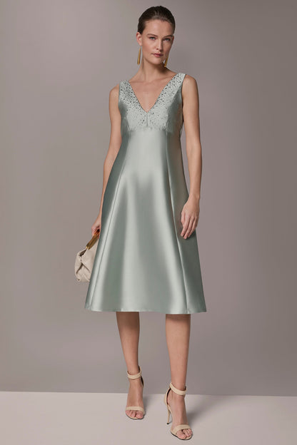 MIKADO CRYSTAL MIDI GOWN