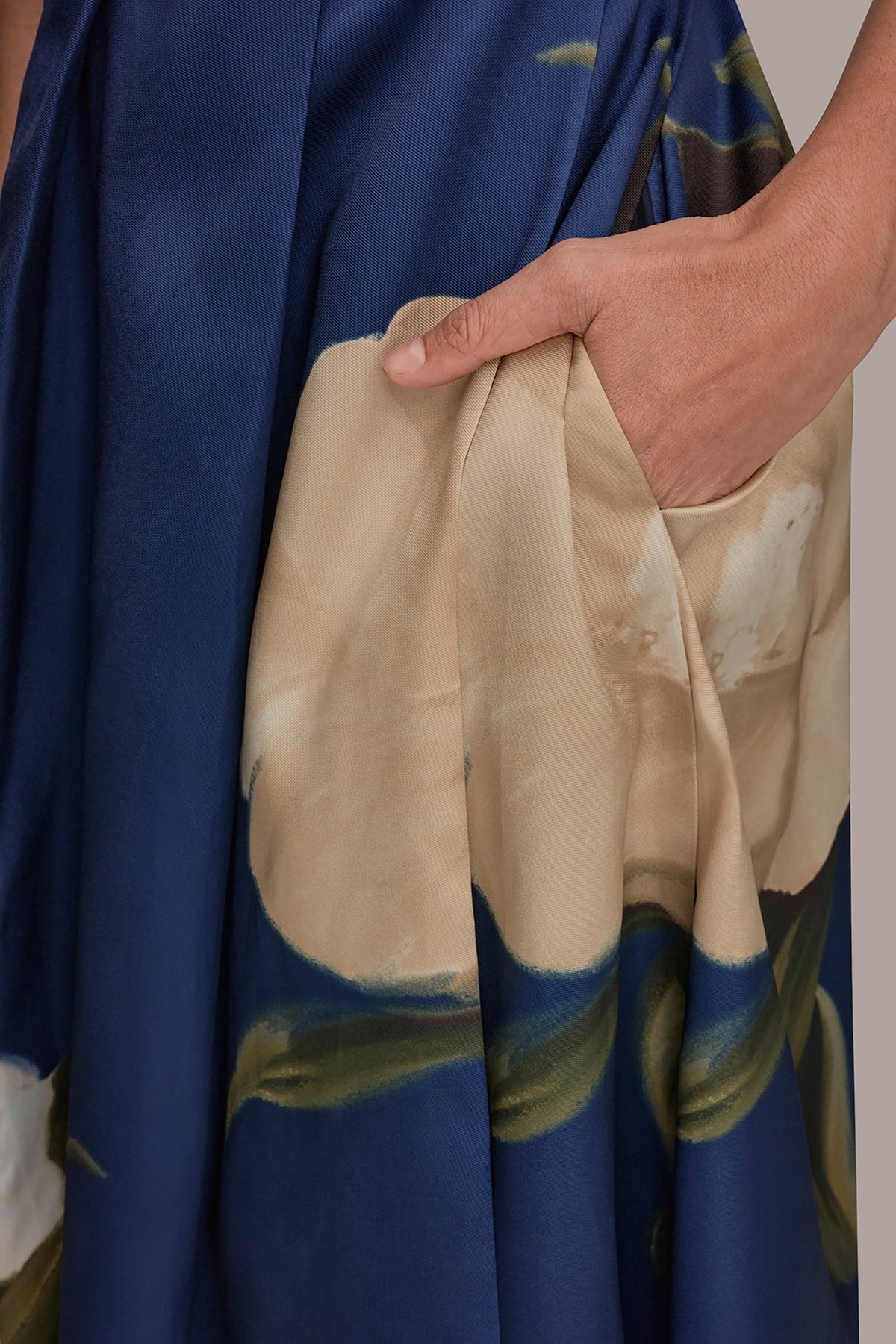 MIKADO FLORAL OFF-THE-SHOULDER BALL GOWN