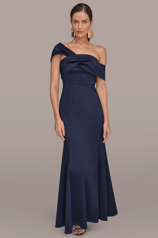 MIKADO OFF-THE-SHOULDER GOWN