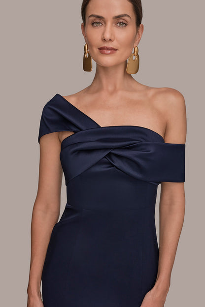 MIKADO OFF-THE-SHOULDER GOWN