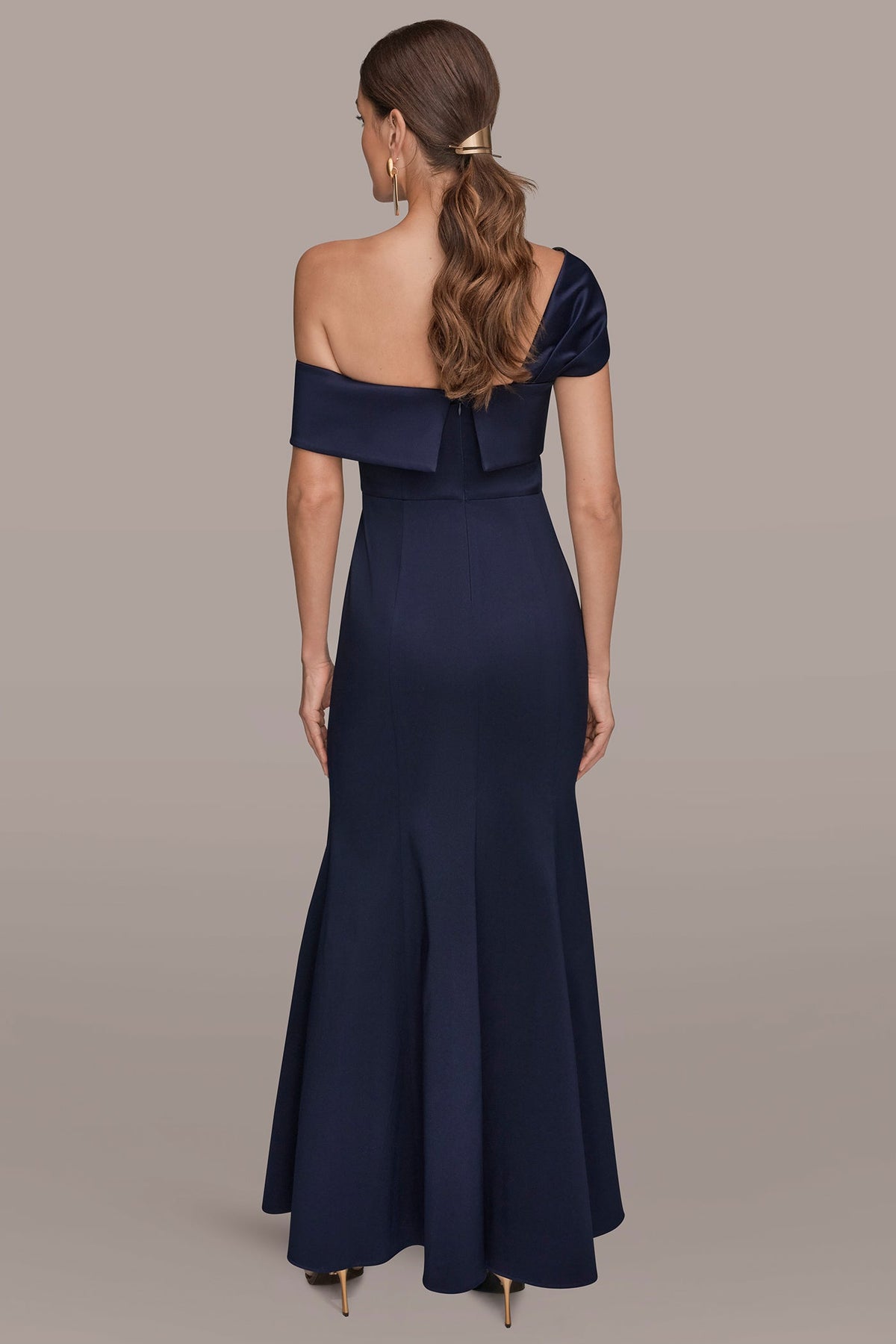 MIKADO OFF-THE-SHOULDER GOWN