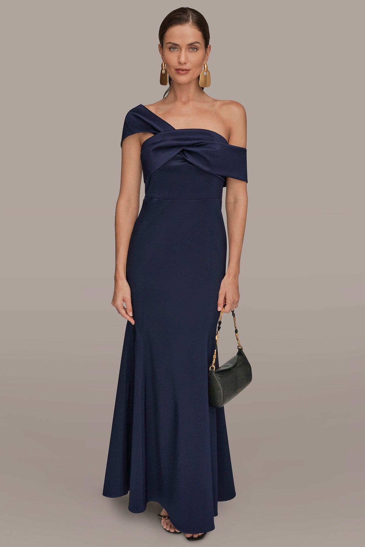 MIKADO OFF-THE-SHOULDER GOWN