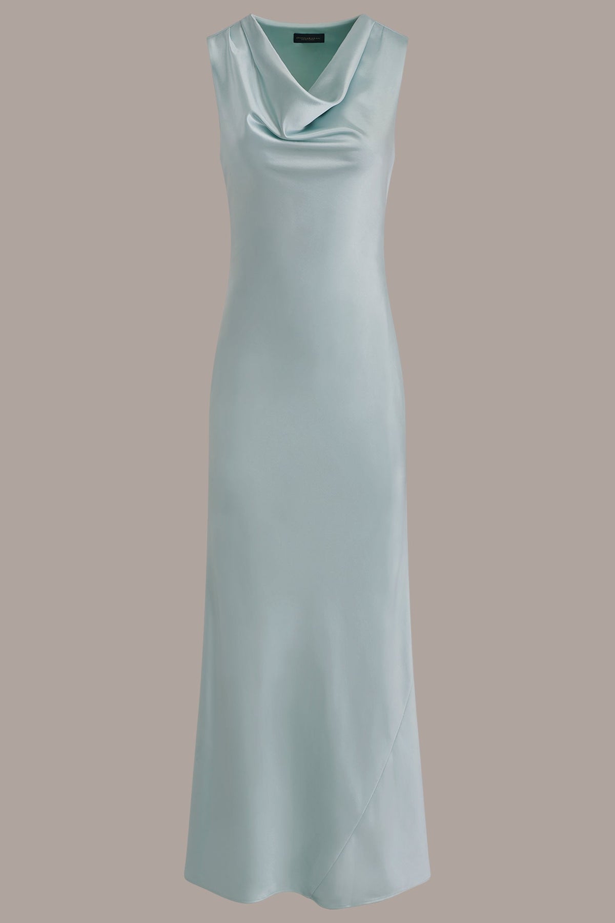SLEEVELESS COWL-NECK GOWN
