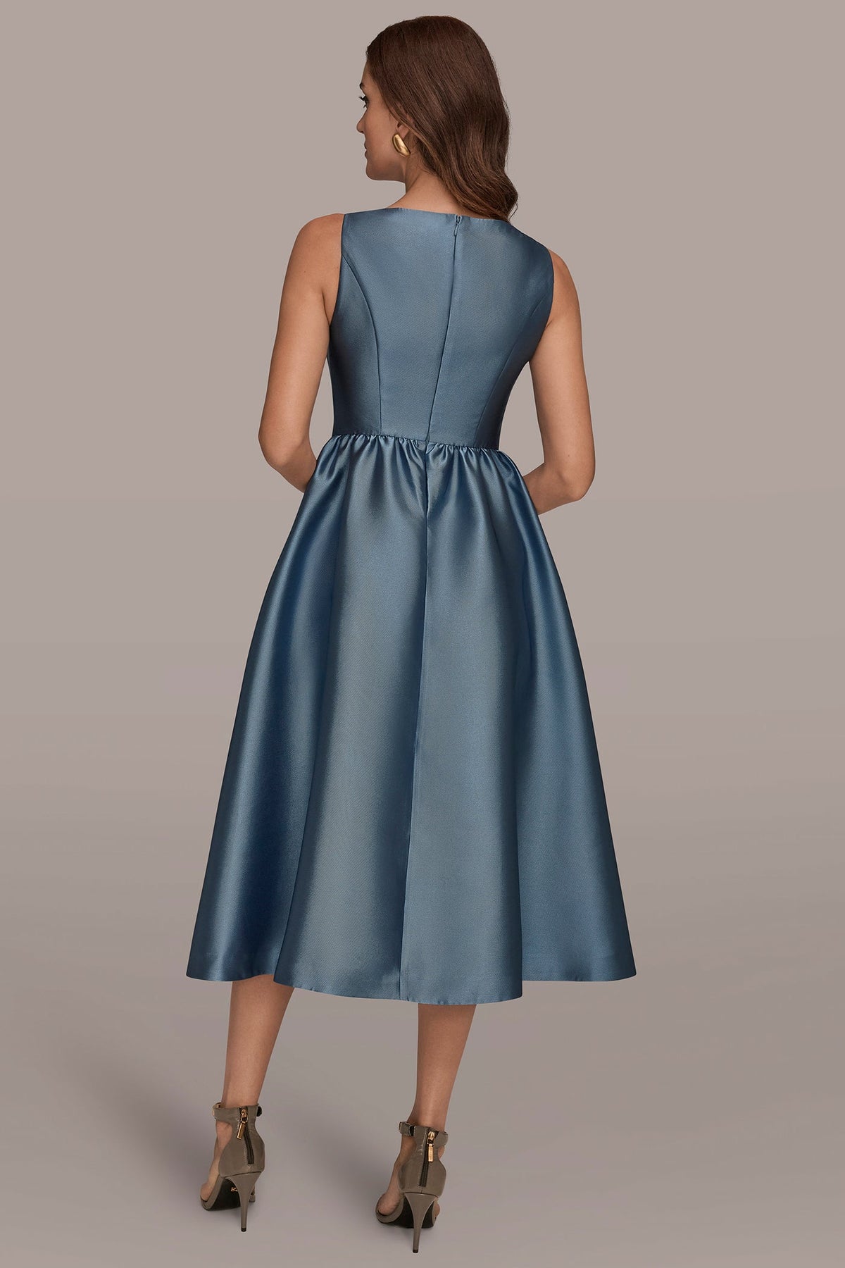 MIKADO SLEEVELESS FLORAL MIDI GOWN
