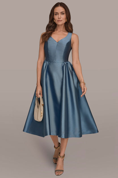 MIKADO SLEEVELESS FLORAL MIDI GOWN
