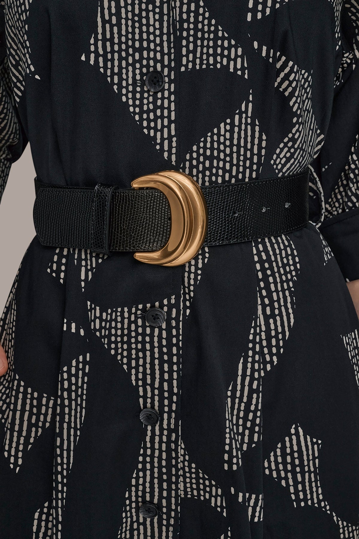 COTTON FLORAL MIDI SHIRT DRESS