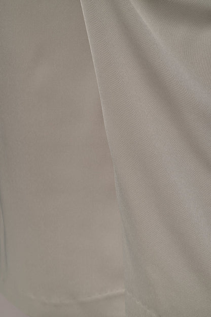 LONG SLEEVE WRAP-EFFECT SHIRT DRESS