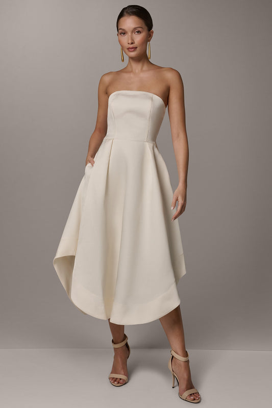 MIKADO STRAPLESS MIDI GOWN
