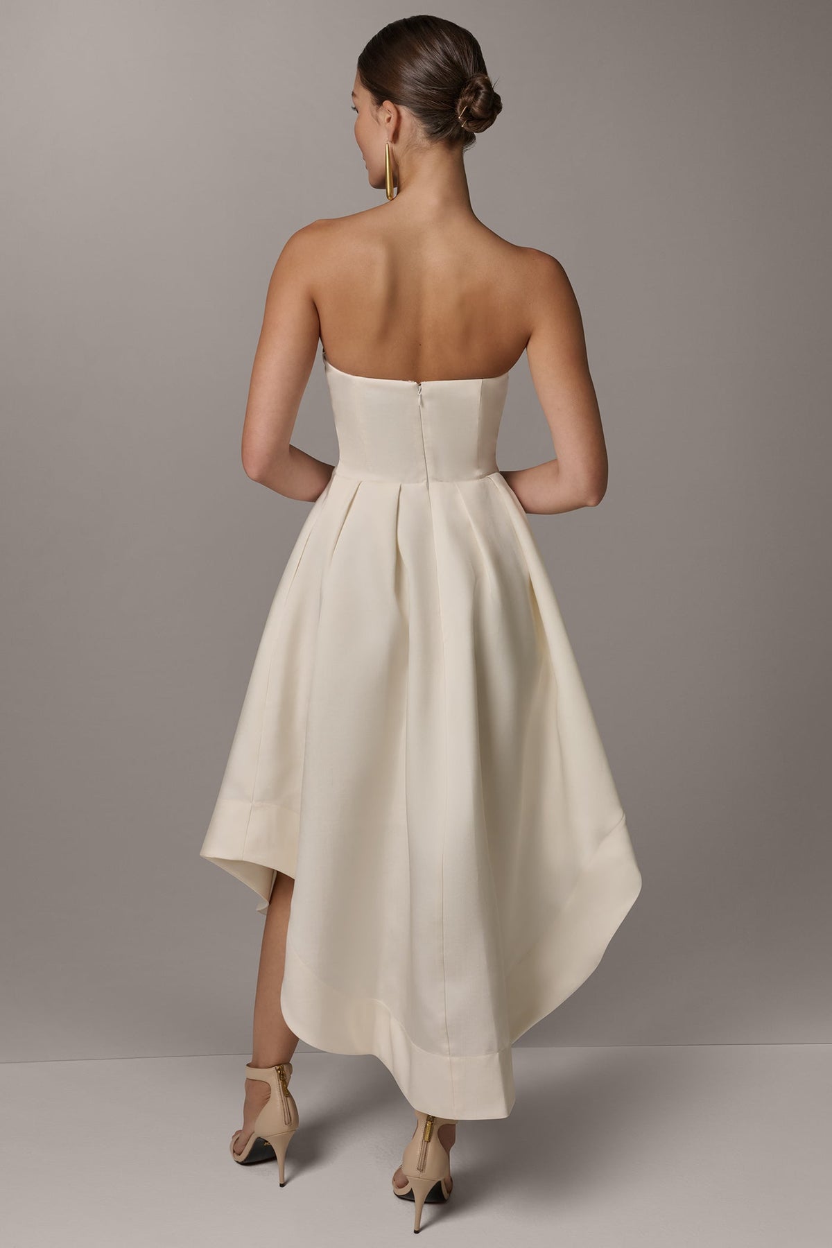 MIKADO STRAPLESS MIDI GOWN