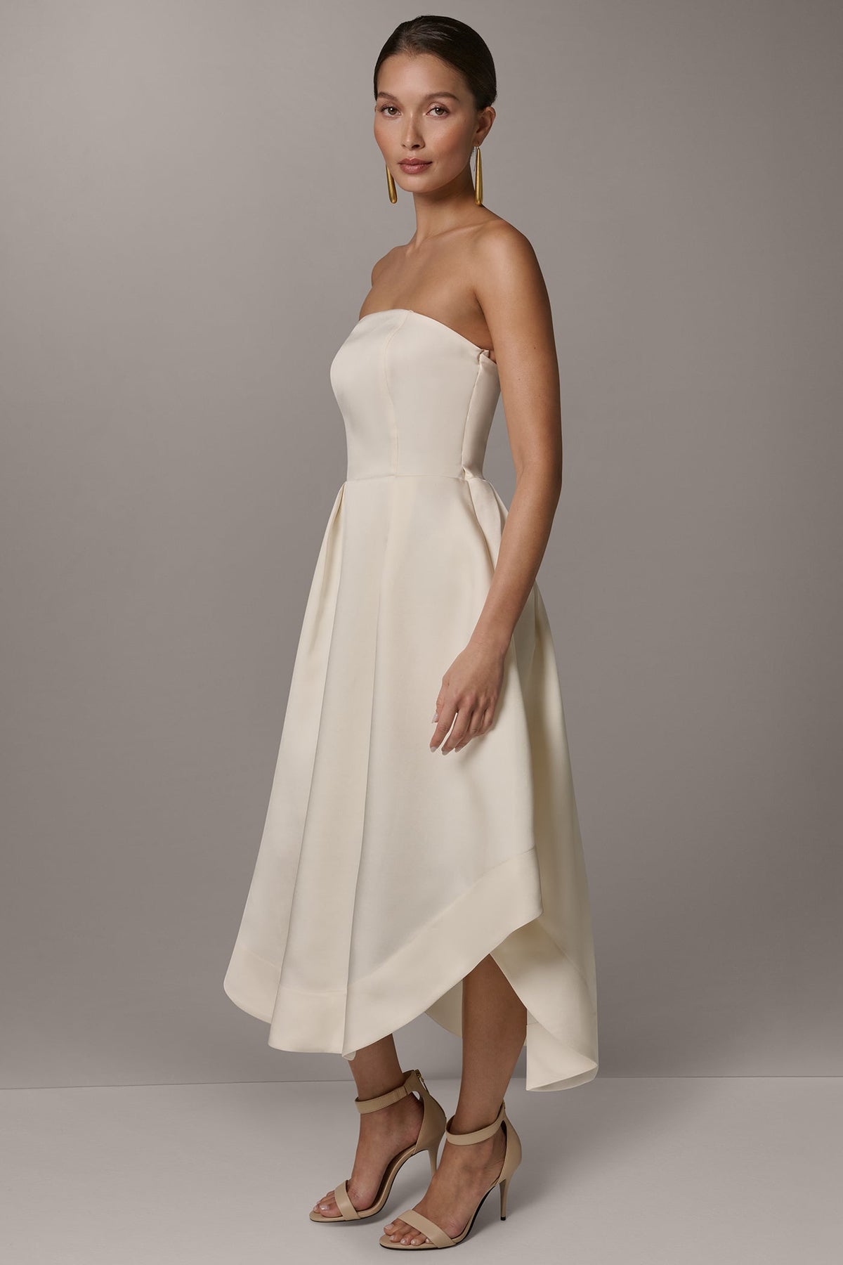 MIKADO STRAPLESS MIDI GOWN