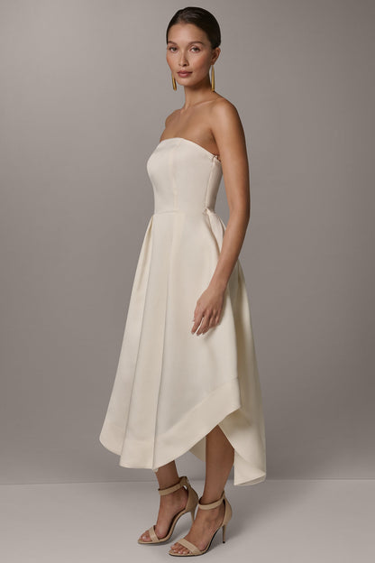 MIKADO STRAPLESS MIDI GOWN