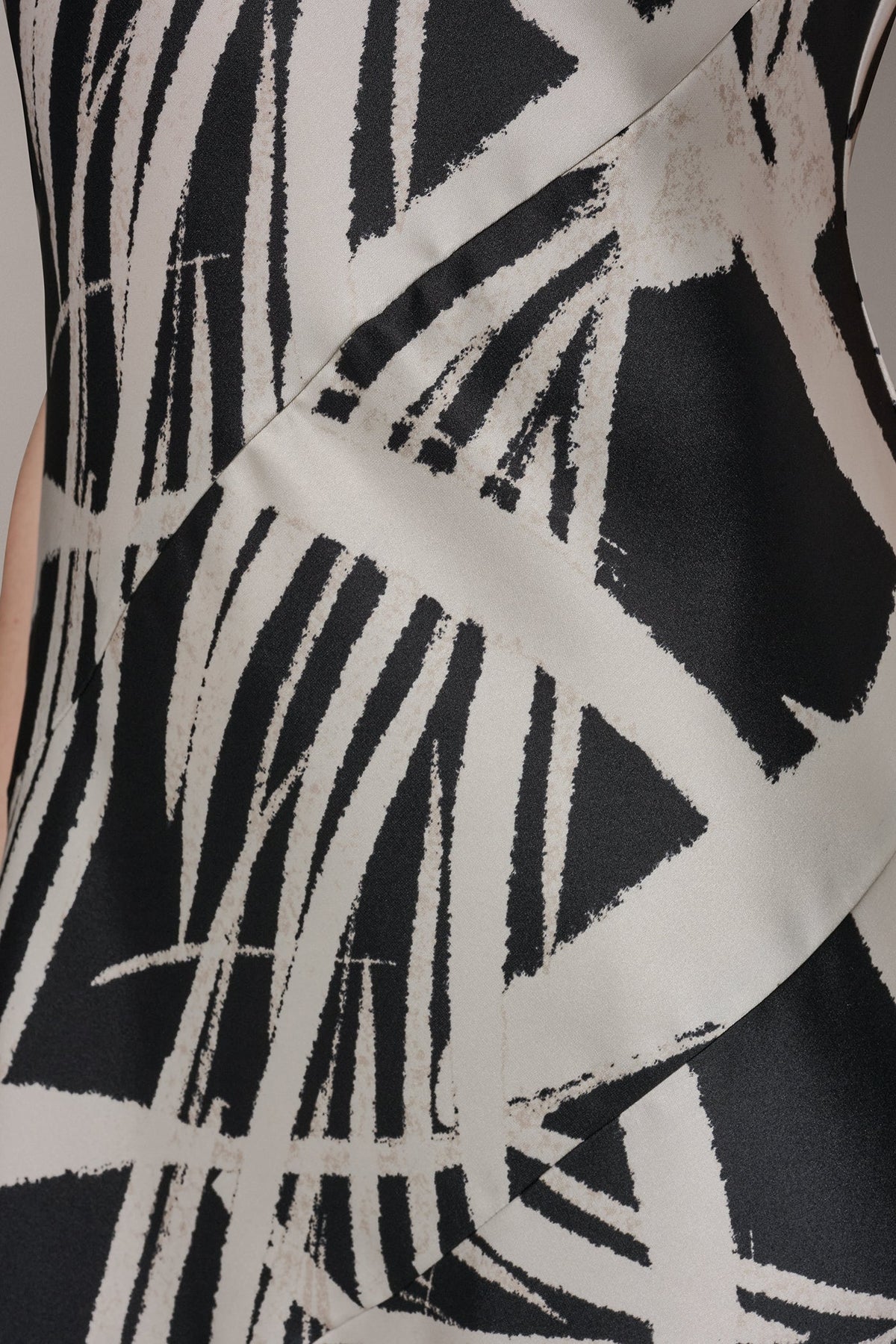 ASYMMETRIC MIDI SLIP DRESS