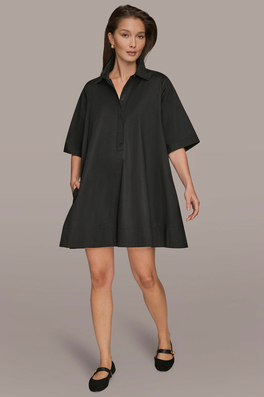 ELBOW-SLEEVE DRESS