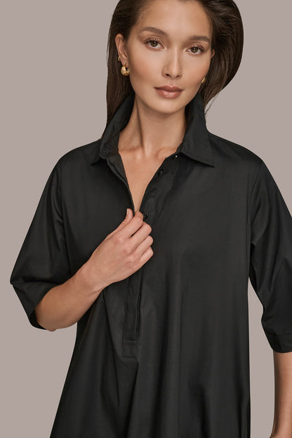 ELBOW-SLEEVE DRESS