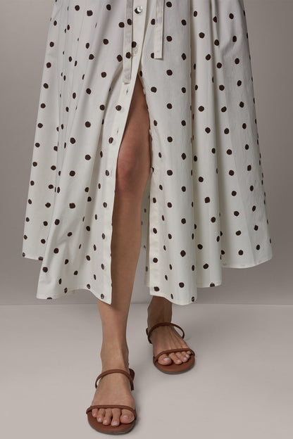 SLEEVELESS MIDI HALTER DRESS