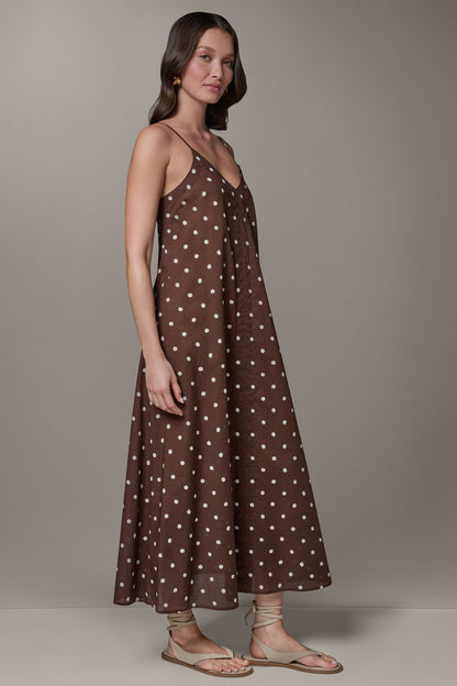 SLEEVELESS MAXI CUTOUT DRESS
