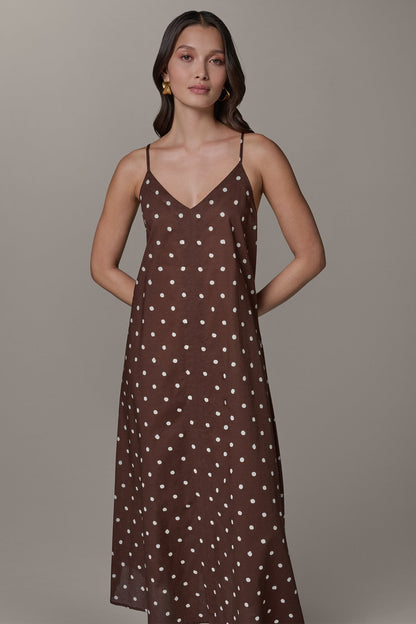 SLEEVELESS MAXI CUTOUT DRESS