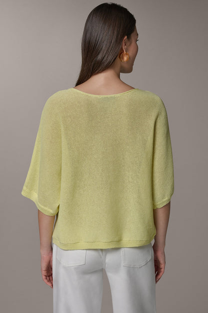 DOLMAN SLEEVE BALLET NECK SWEATER