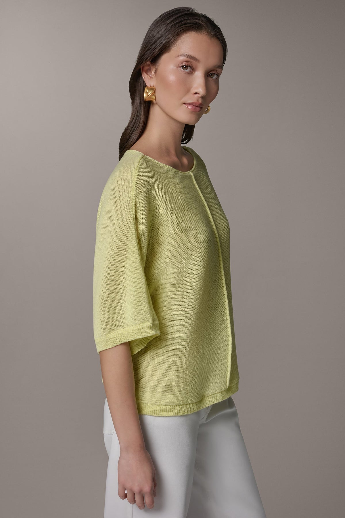 DOLMAN SLEEVE BALLET NECK SWEATER