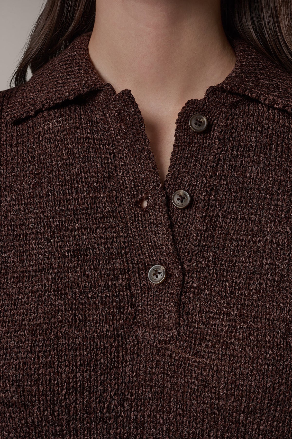 SLEEVELESS POLO SWEATER