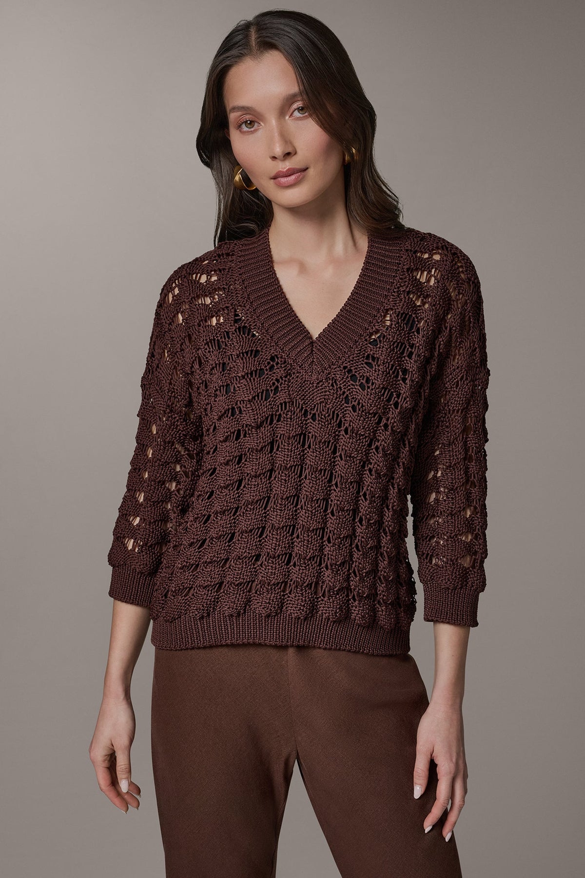 3/4 SLEEVE SWEATER