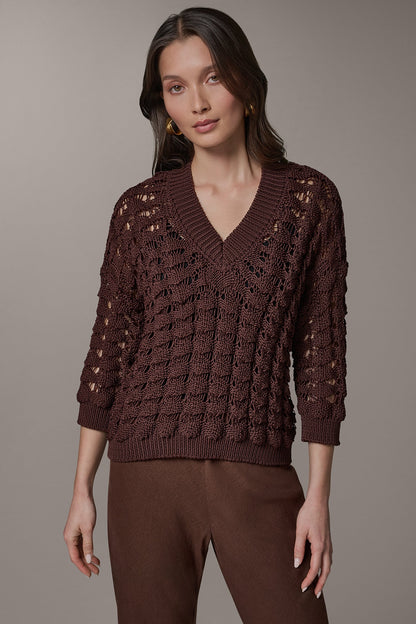 3/4 SLEEVE SWEATER