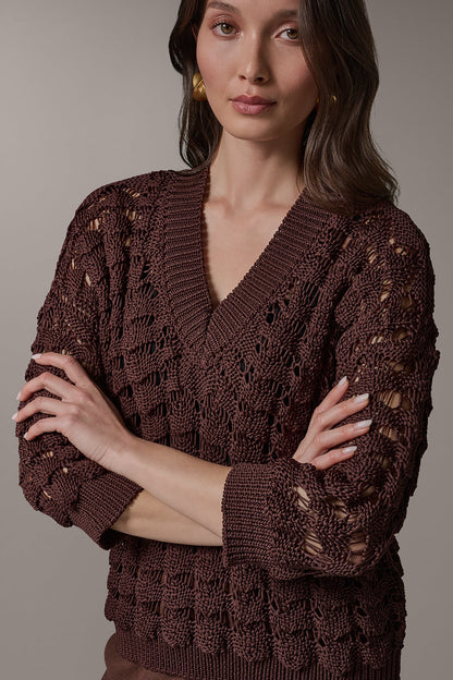 3/4 SLEEVE SWEATER