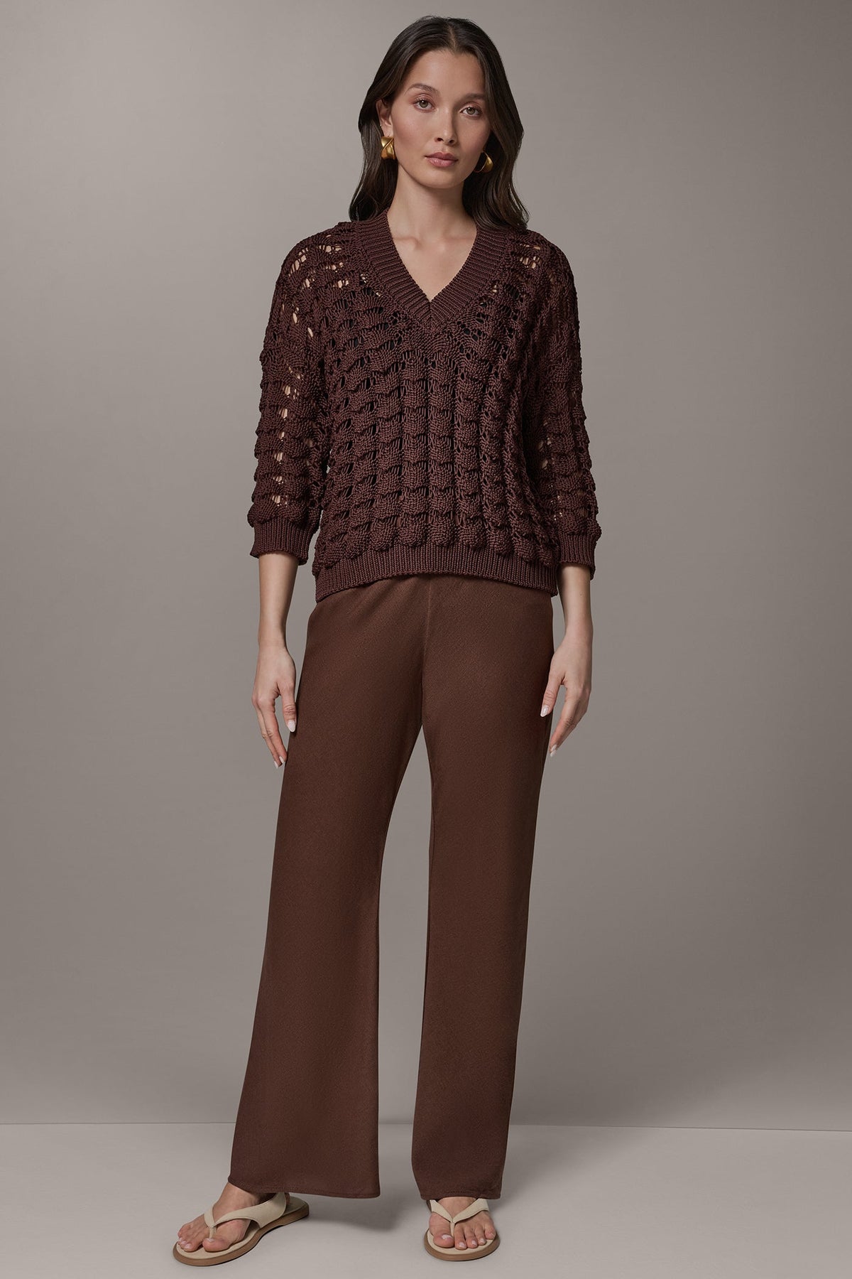 3/4 SLEEVE SWEATER