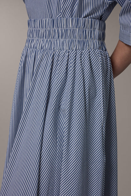 STRIPE MAXI A-LINE SKIRT