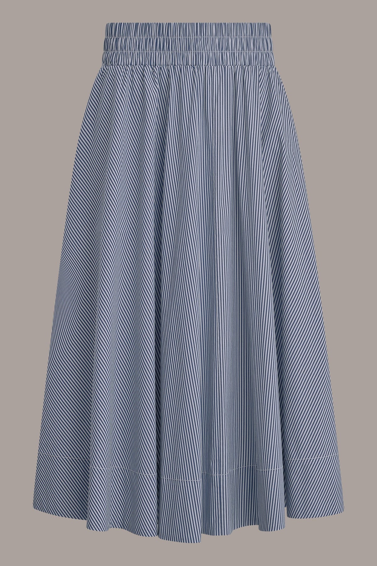 STRIPE MAXI A-LINE SKIRT