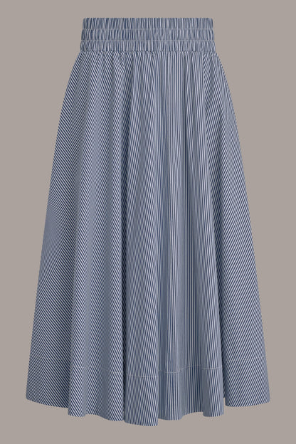 STRIPE MAXI A-LINE SKIRT
