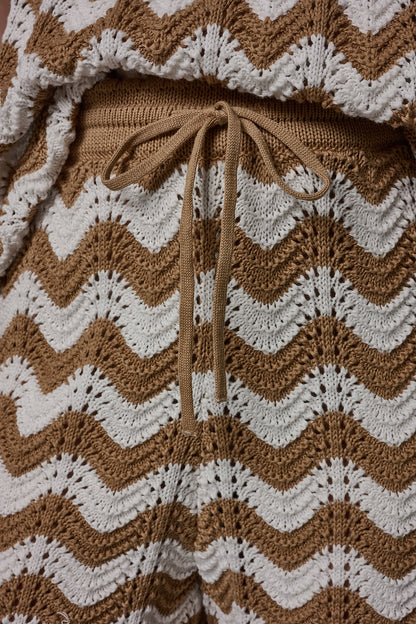 HIGH-RISE POINTELLE STRIPE SHORT