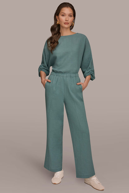 MID-RISE STRAIGHT-LEG PANT