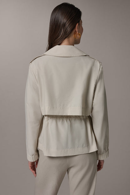 LONG SLEEVE DOUBLE BREASTED TRENCH JACKET