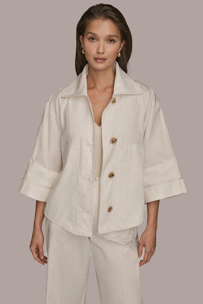 3/4-SLEEVE SWING JACKET