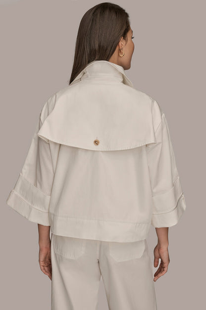 3/4-SLEEVE SWING JACKET