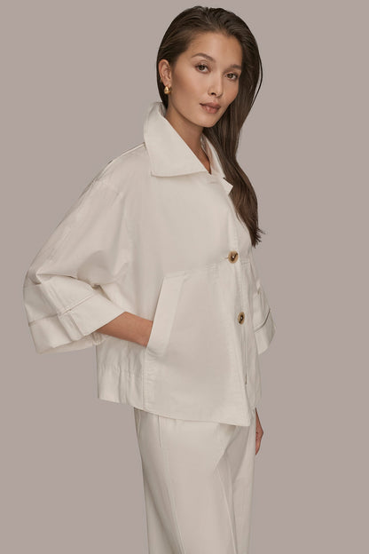 3/4-SLEEVE SWING JACKET