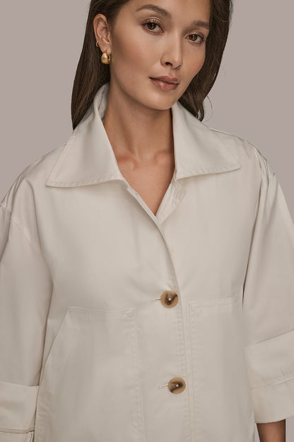 3/4-SLEEVE SWING JACKET