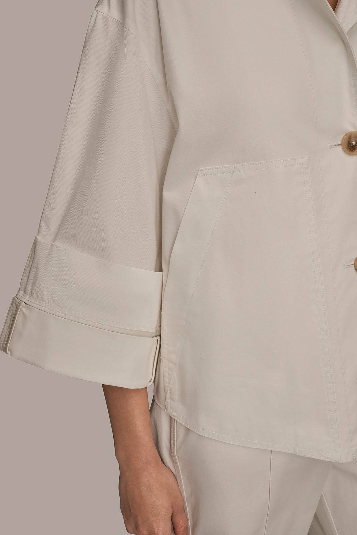 3/4-SLEEVE SWING JACKET